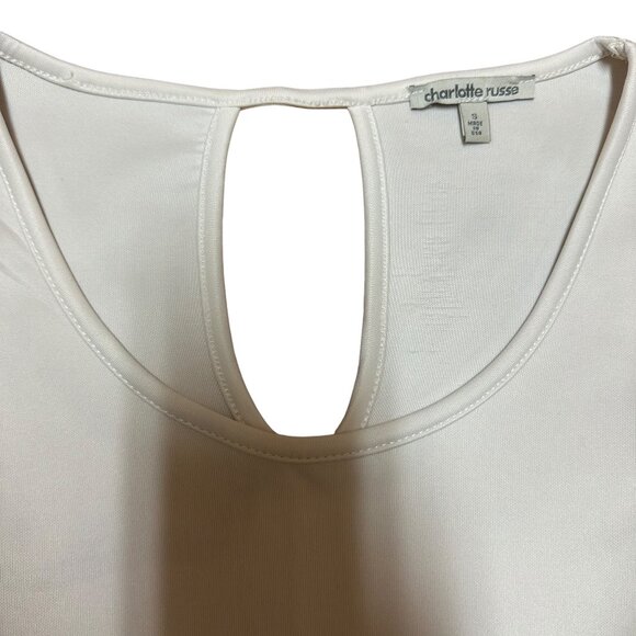 Charlotte Russe - Women's Black and White Striped Fit & Flare Dress - Size S - Picture 3 of 9